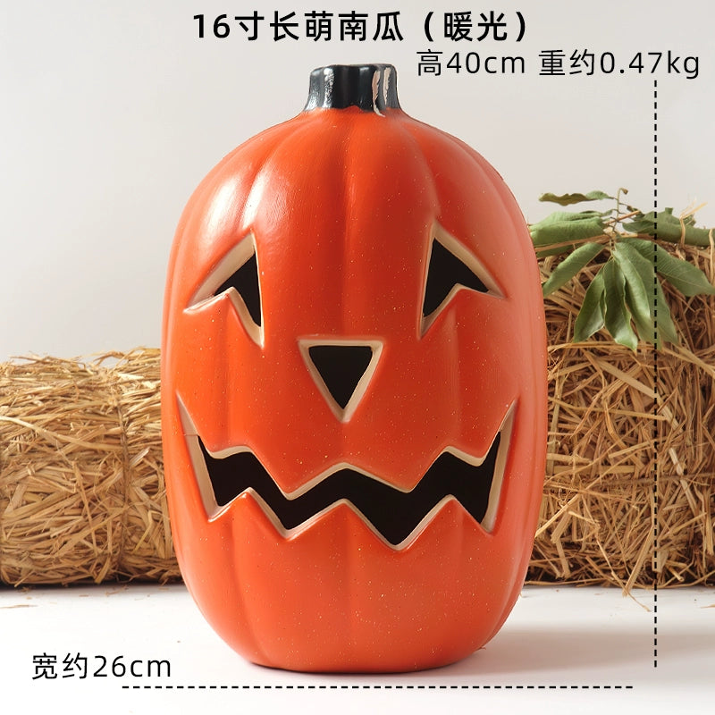 Cut Out Theme Park Outdoor Scene Layout Pumpkin Lamp