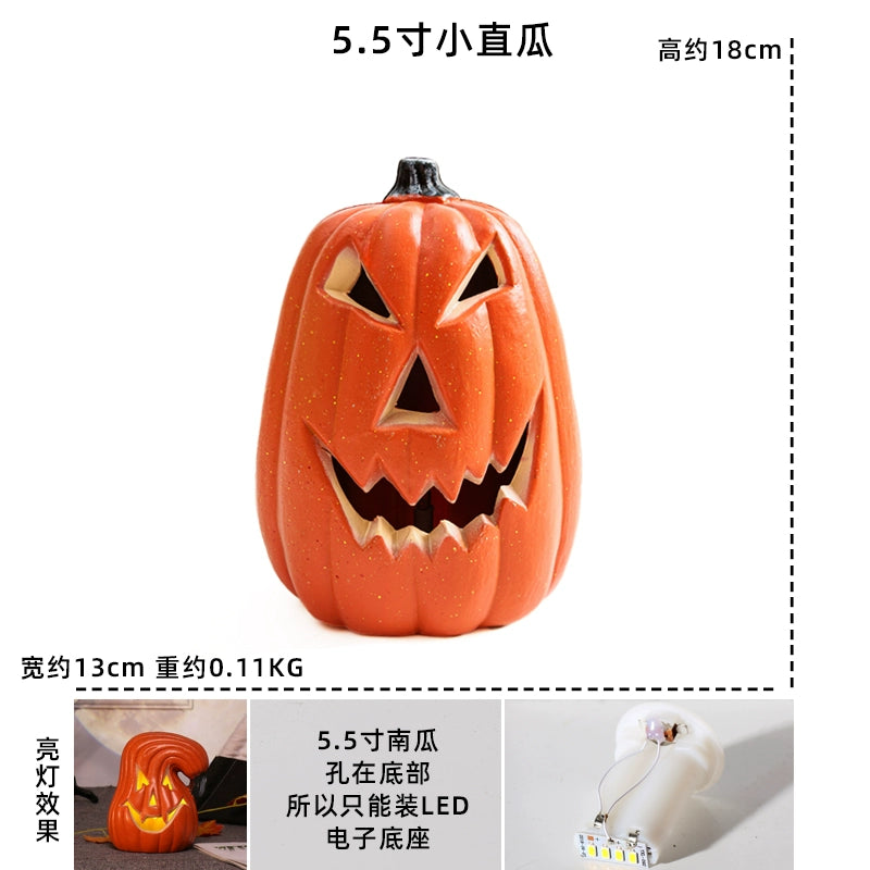Cut Out Theme Park Outdoor Scene Layout Pumpkin Lamp