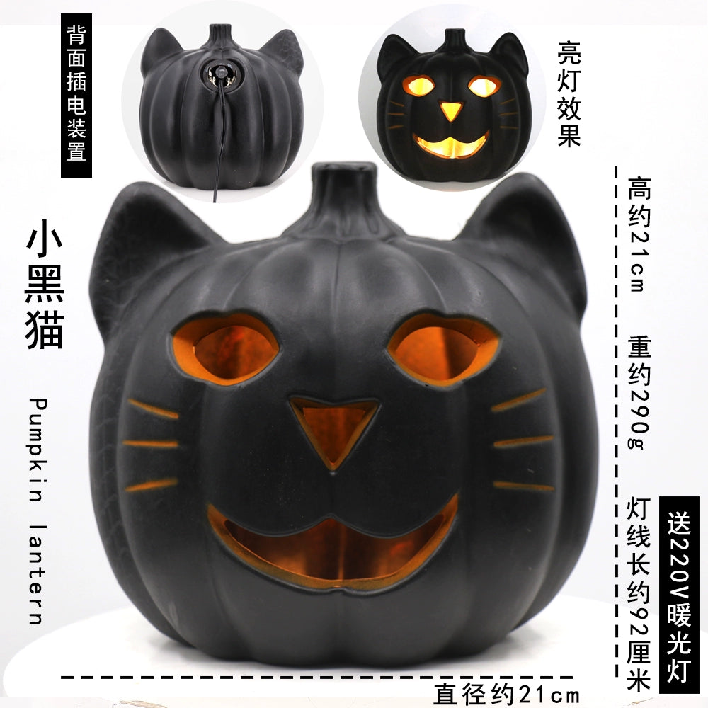 Cut Out Theme Park Outdoor Scene Layout Pumpkin Lamp