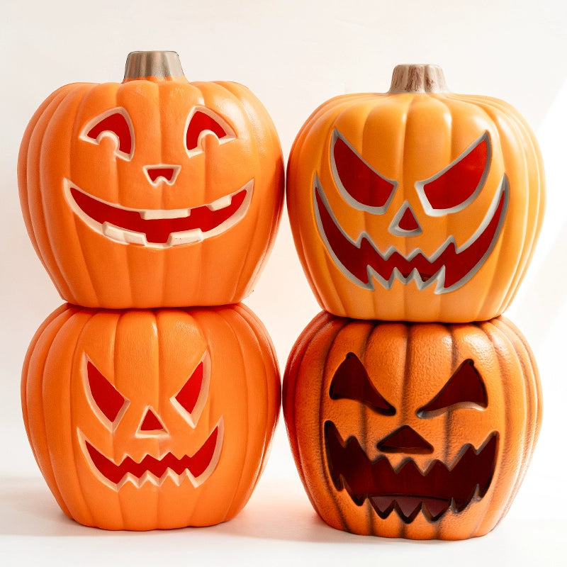 Cut Out Theme Park Outdoor Scene Layout Pumpkin Lamp