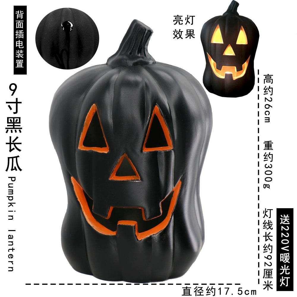 Cut Out Theme Park Outdoor Scene Layout Pumpkin Lamp