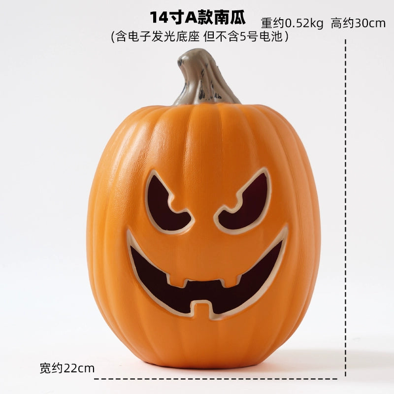 Cut Out Theme Park Outdoor Scene Layout Pumpkin Lamp