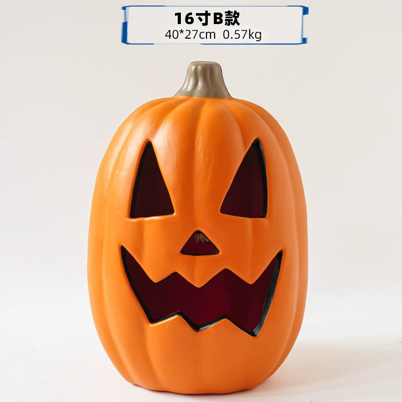 Cut Out Theme Park Outdoor Scene Layout Pumpkin Lamp