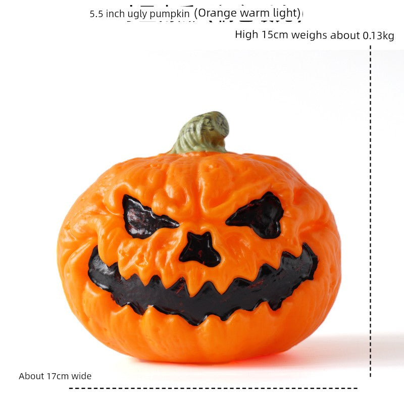 Cut Out Theme Park Outdoor Scene Layout Pumpkin Lamp
