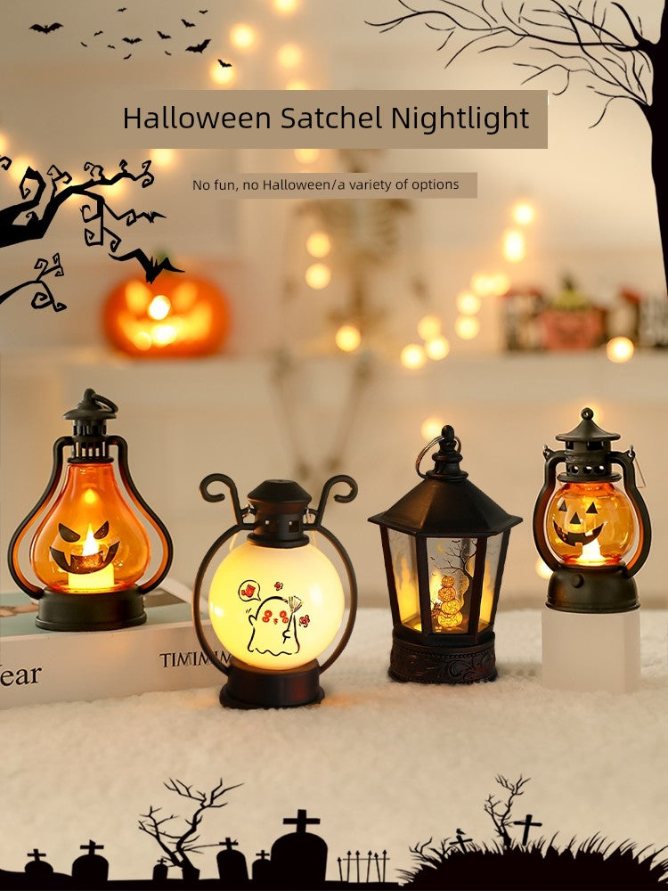 Satchel Indoor Kids Decoration Dress up Gift Pumpkin Lamp