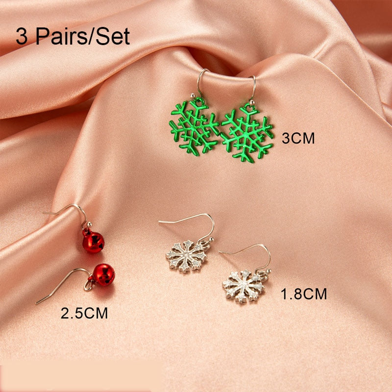 New Trendy Statement Christmas Earrings