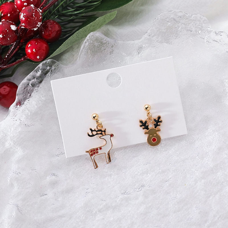 New Trendy Statement Christmas Earrings