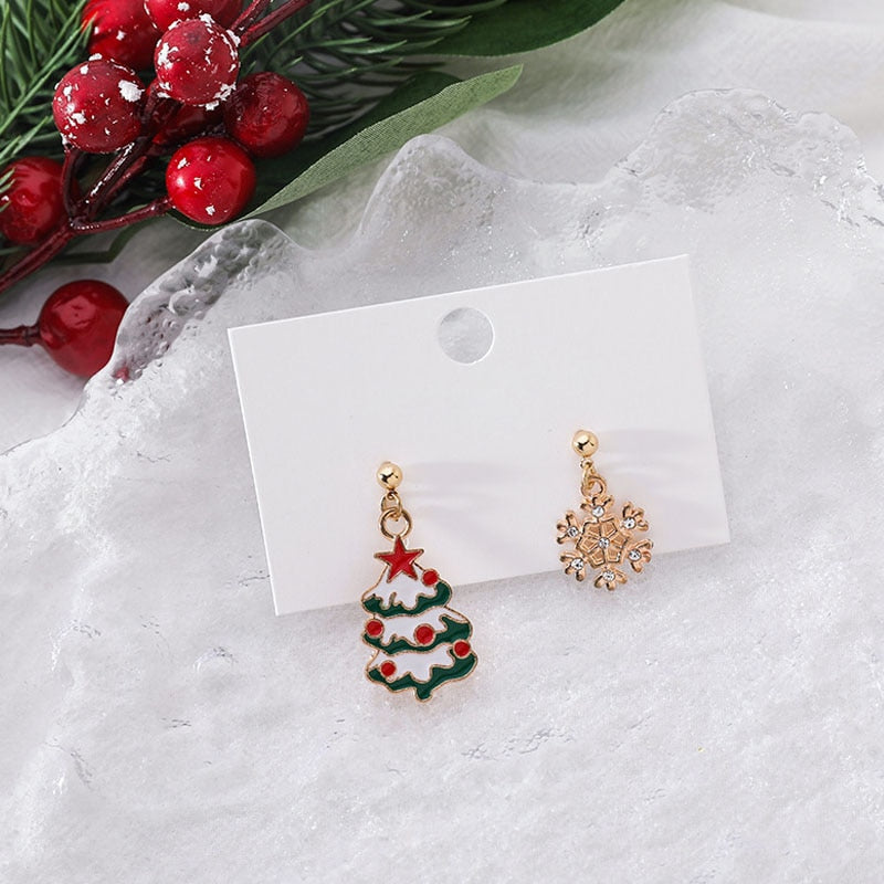New Trendy Statement Christmas Earrings