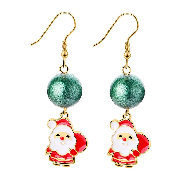New Trendy Statement Christmas Earrings