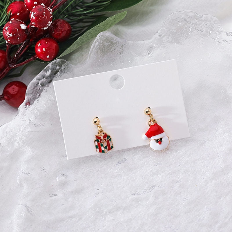 New Trendy Statement Christmas Earrings