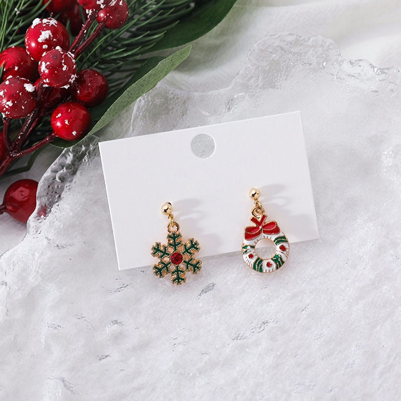 New Trendy Statement Christmas Earrings