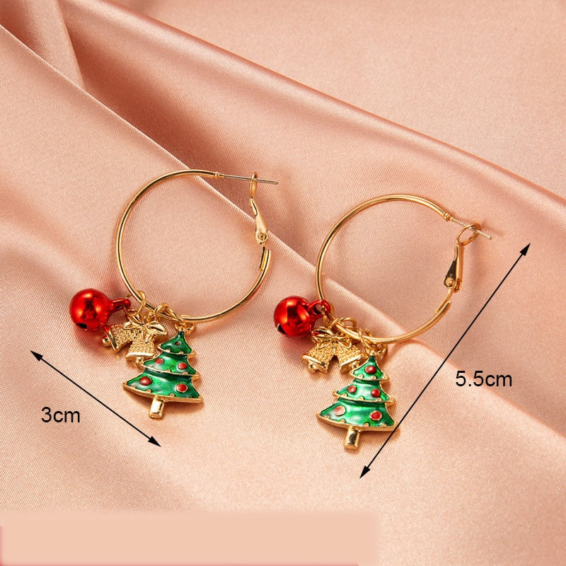 New Trendy Statement Christmas Earrings