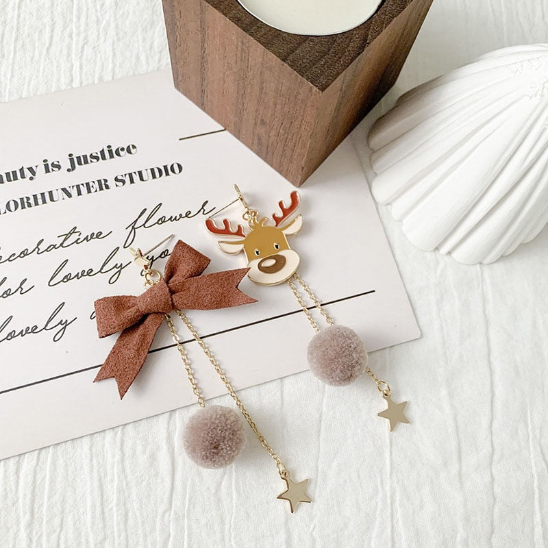 New Trendy Statement Christmas Earrings