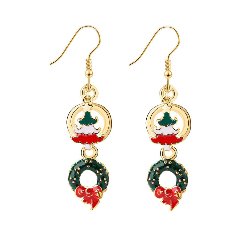 New Trendy Statement Christmas Earrings