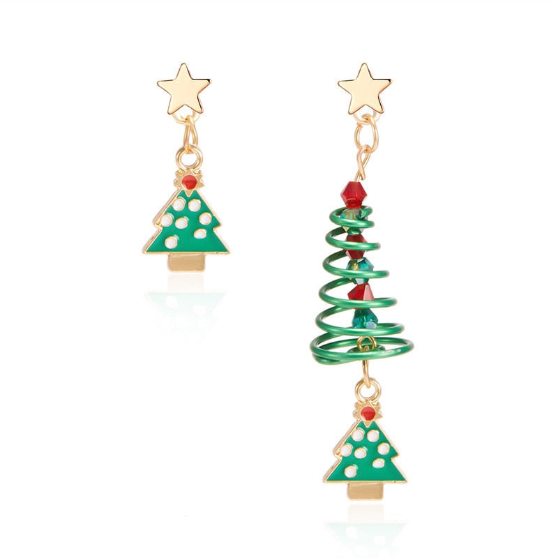 New Trendy Statement Christmas Earrings