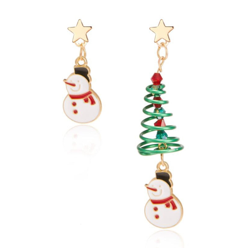 New Trendy Statement Christmas Earrings