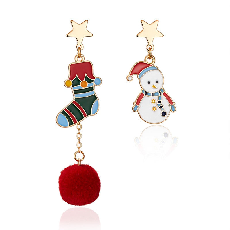 New Trendy Statement Christmas Earrings