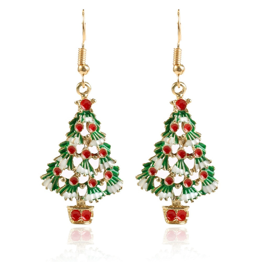 New Trendy Statement Christmas Earrings