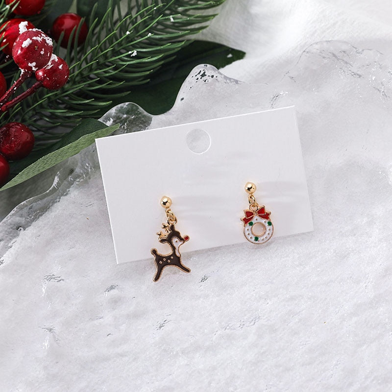 New Trendy Statement Christmas Earrings