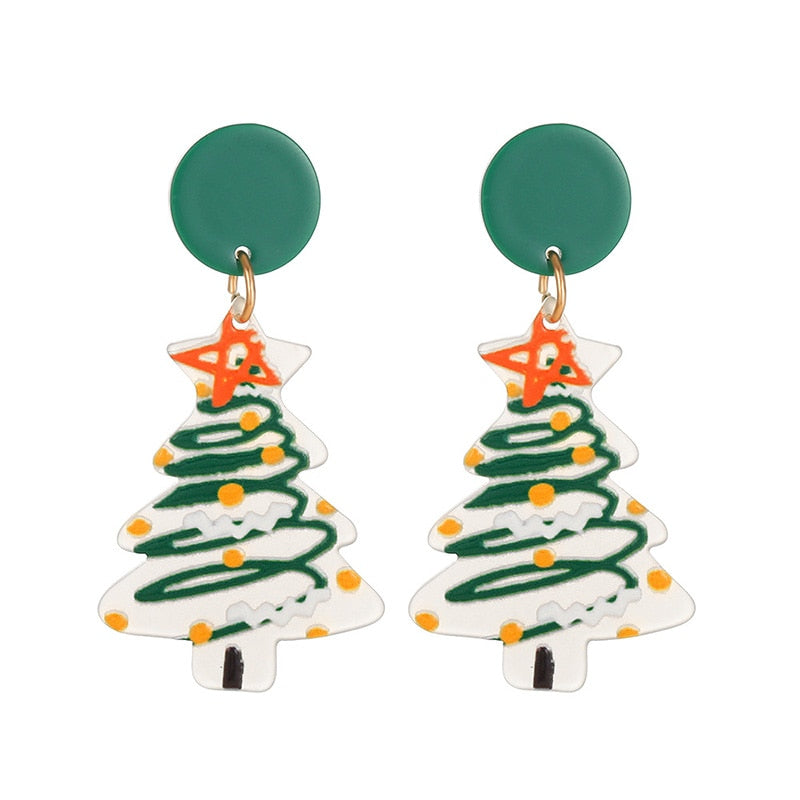 New Trendy Statement Christmas Earrings