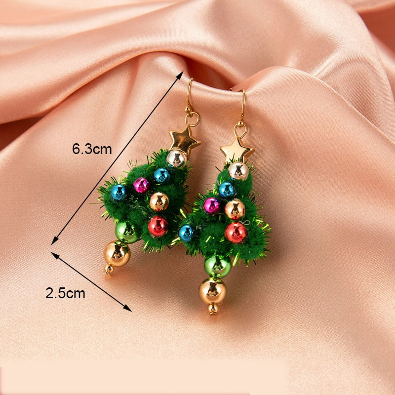 New Trendy Statement Christmas Earrings