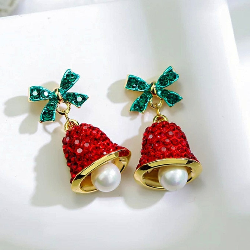 New Trendy Statement Christmas Earrings