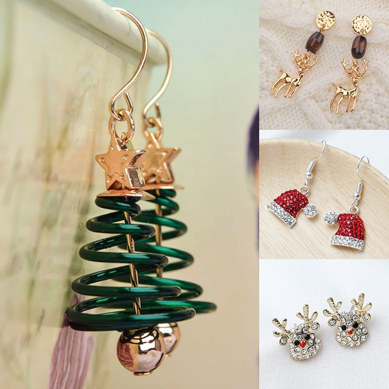 New Trendy Statement Christmas Earrings