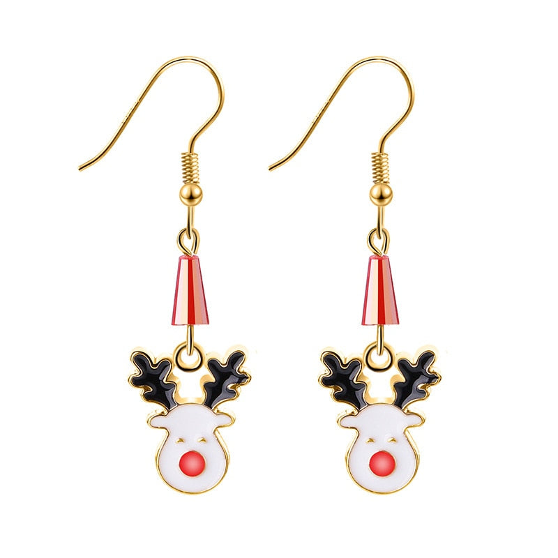 New Trendy Statement Christmas Earrings