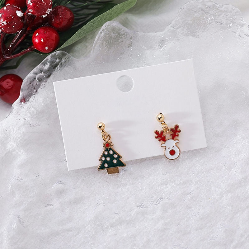 New Trendy Statement Christmas Earrings