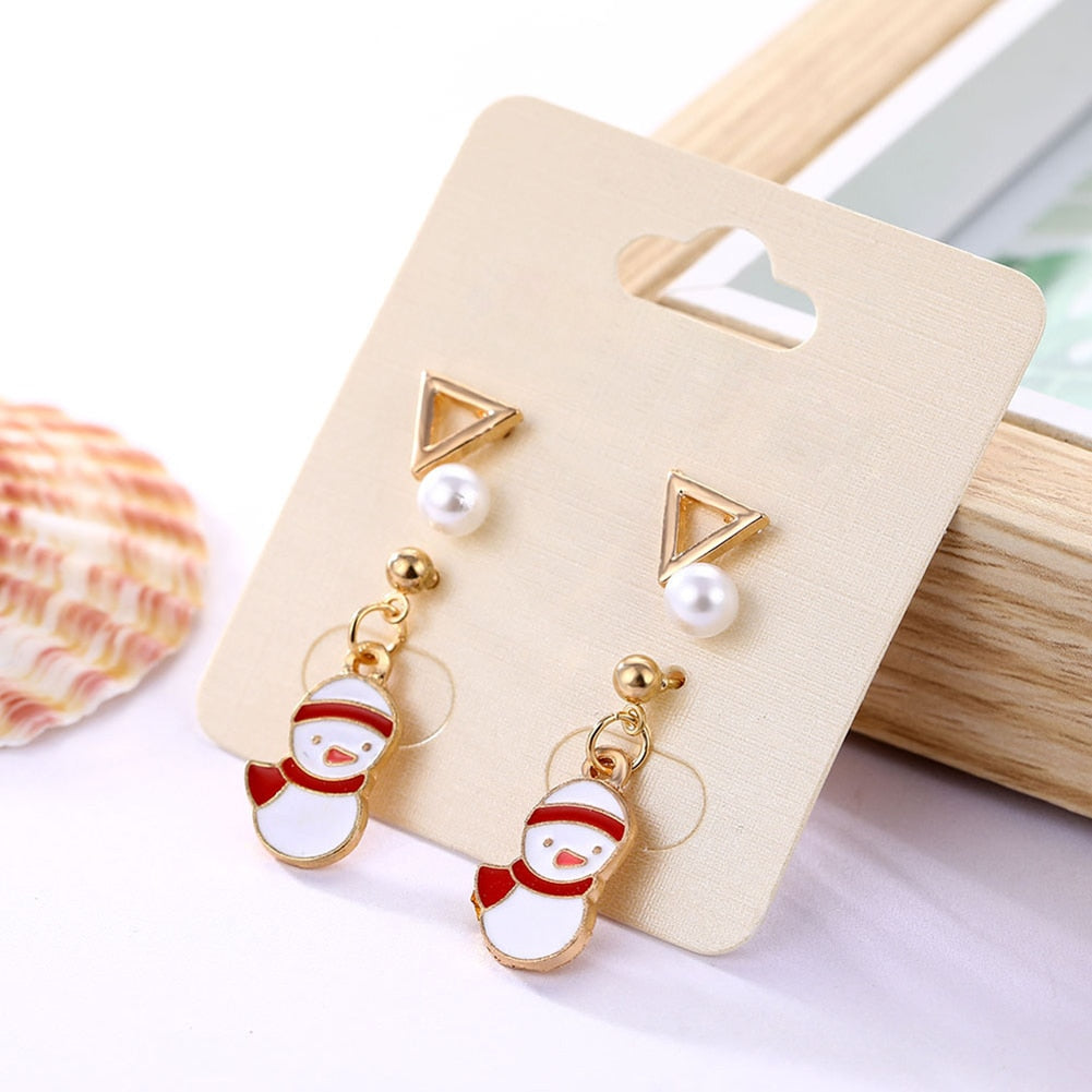 New Trendy Statement Christmas Earrings