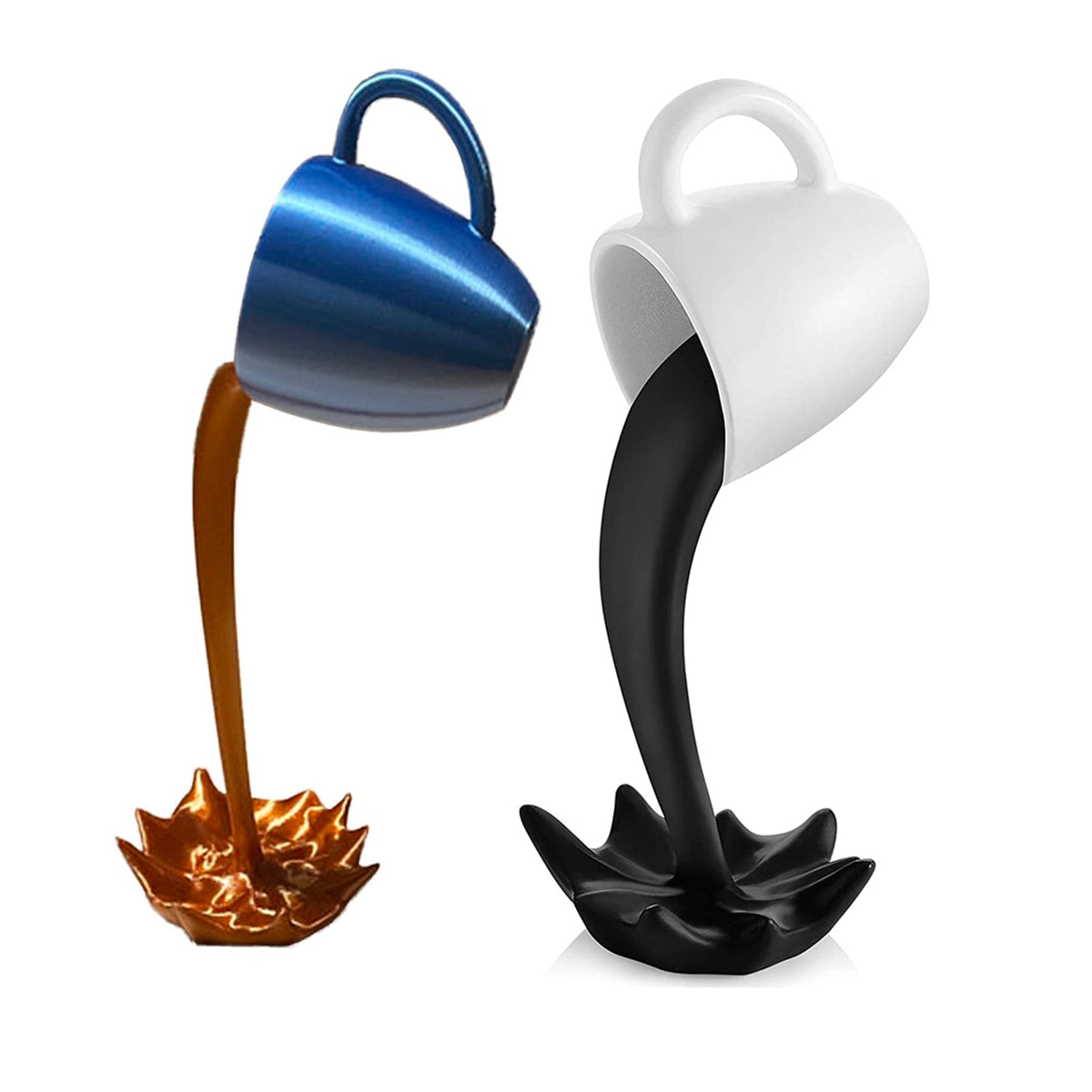 Resin Statues Floating Coffee Cup