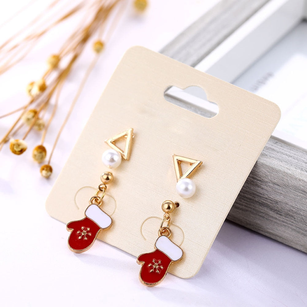 New Trendy Statement Christmas Earrings