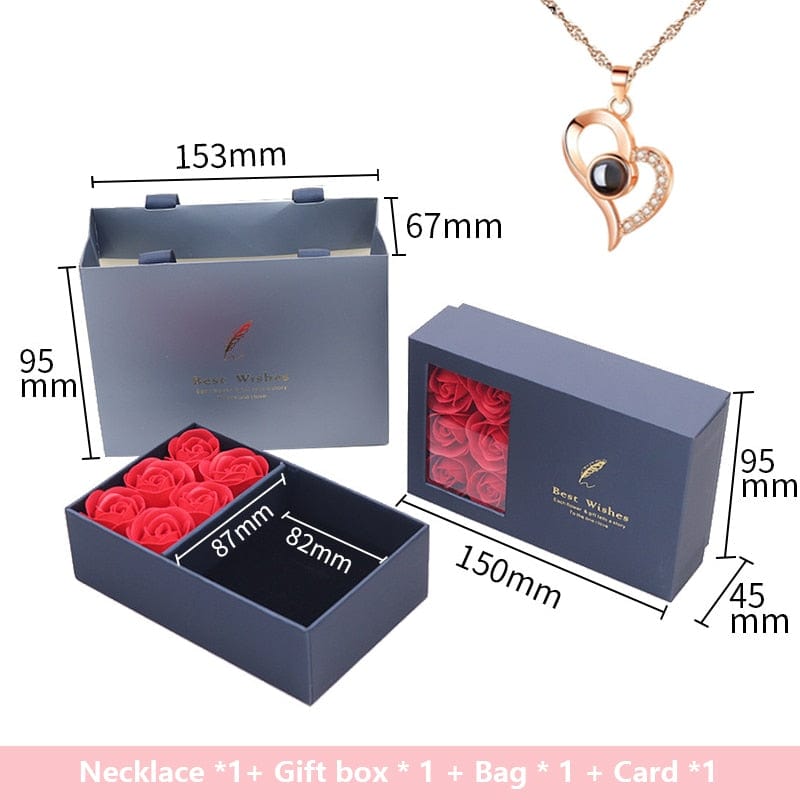 Rose Gift Box Soap Flower