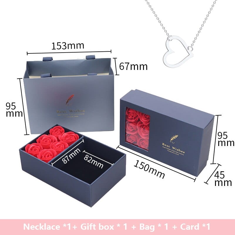 Rose Gift Box Soap Flower