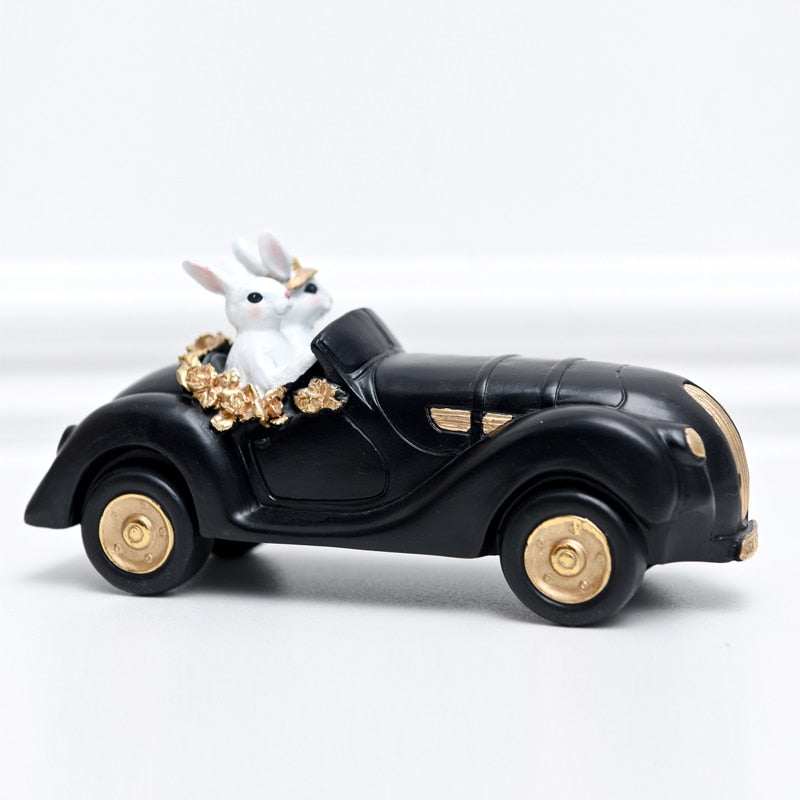 Pastoral Palace Rabbit Family Decoration