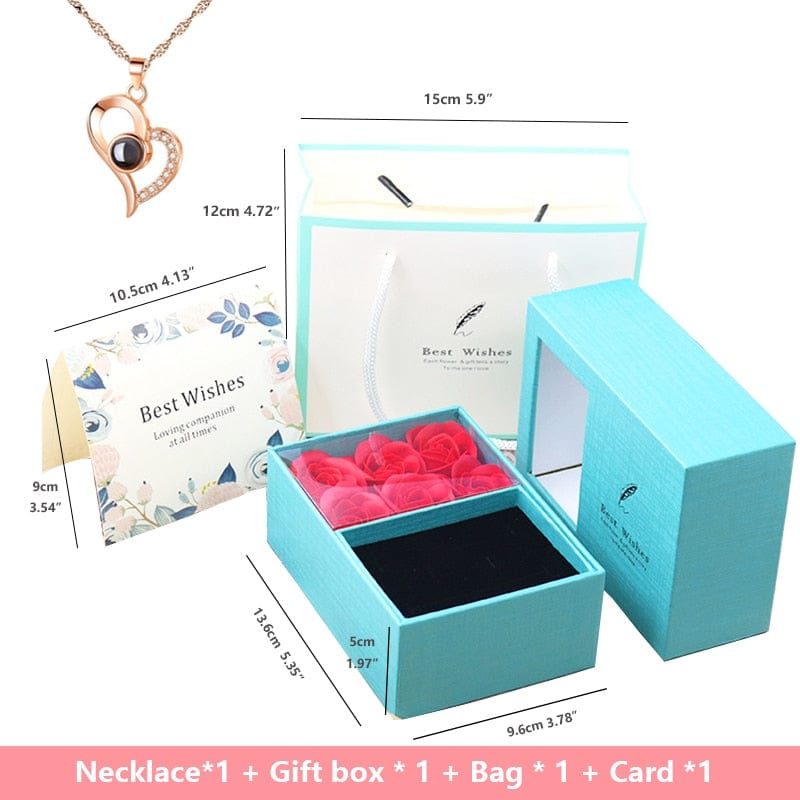 Rose Gift Box Soap Flower