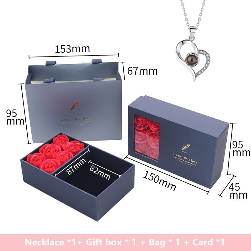 Rose Gift Box Soap Flower