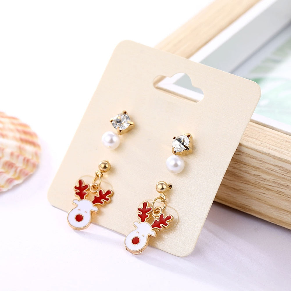 New Trendy Statement Christmas Earrings