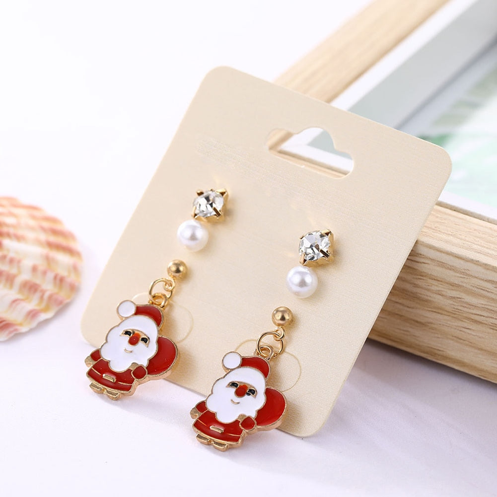 New Trendy Statement Christmas Earrings