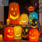 Cut Out Theme Park Outdoor Scene Layout Pumpkin Lamp