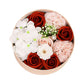Scented Soap Rose Artificial Fragrant Petals Flower Round Shaped Gift Box mother's day