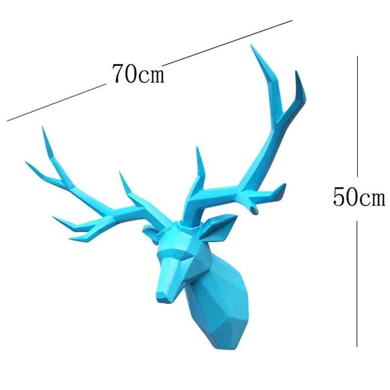 Wall Hanging Decor 3D Deer Head Sculpture