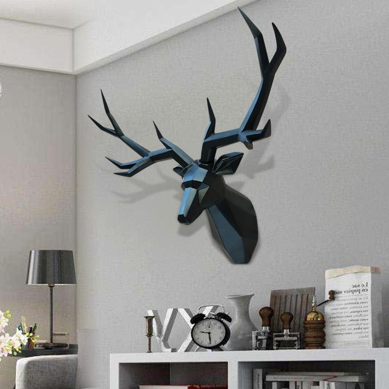 Wall Hanging Decor 3D Deer Head Sculpture