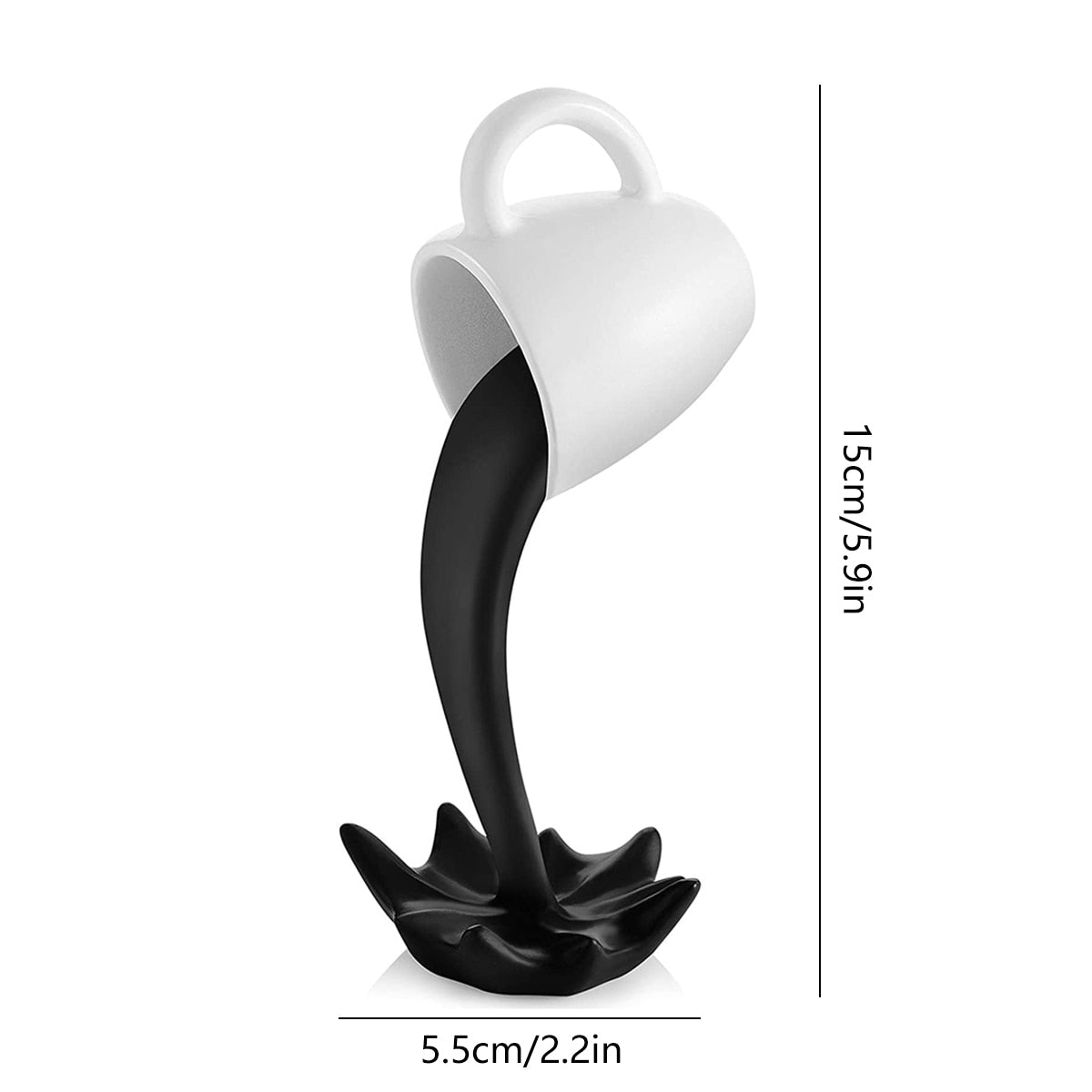 Resin Statues Floating Coffee Cup 