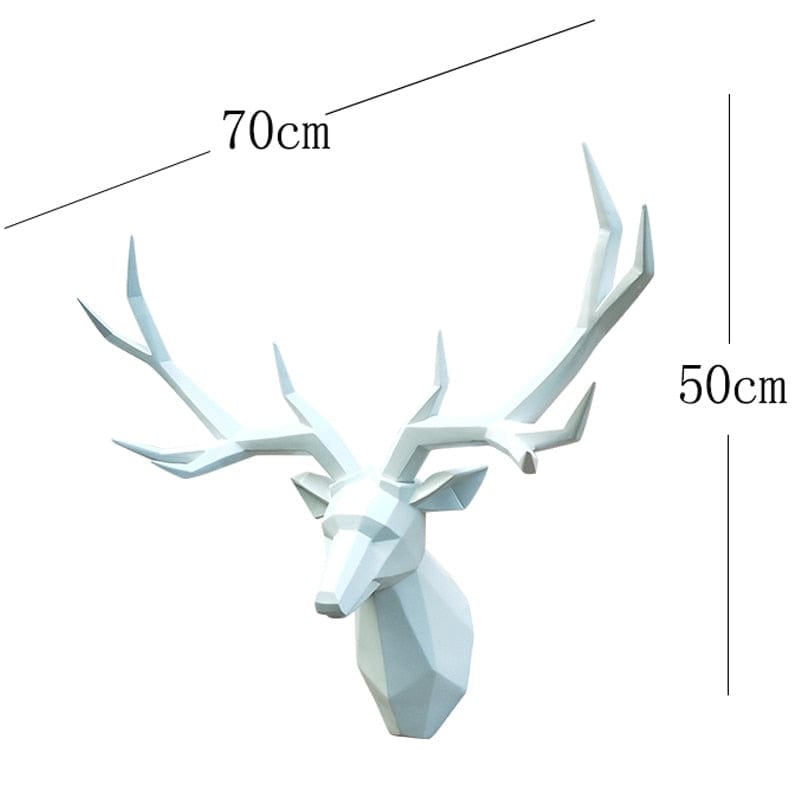 Wall Hanging Decor 3D Deer Head Sculpture