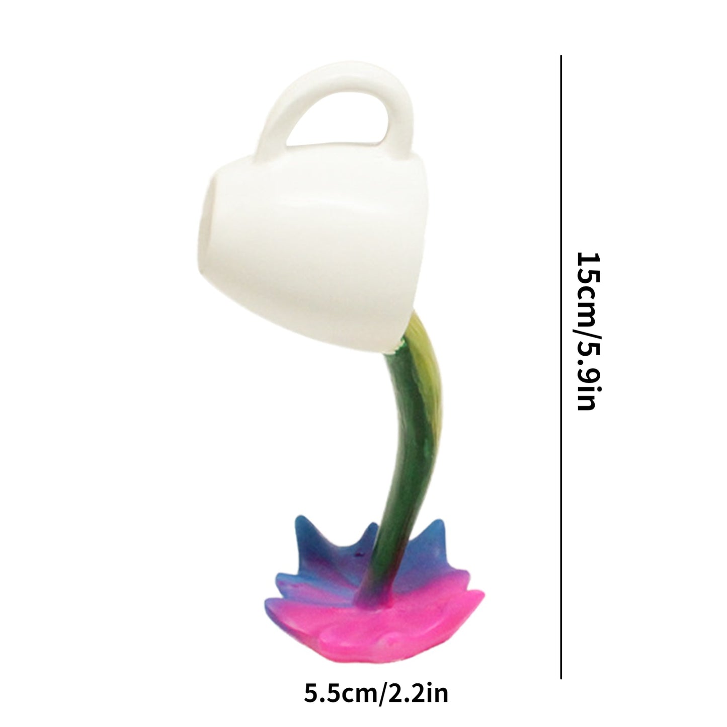Resin Statues Floating Coffee Cup 