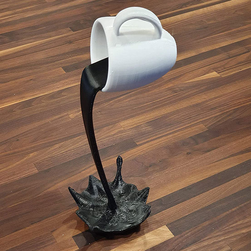 Resin Statues Floating Coffee Cup 