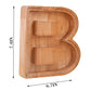 Twenty-six Letters Piggy Bank Wooden Coin Money Saving Box