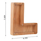 Twenty-six Letters Piggy Bank Wooden Coin Money Saving Box