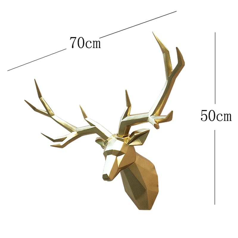 Wall Hanging Decor 3D Deer Head Sculpture